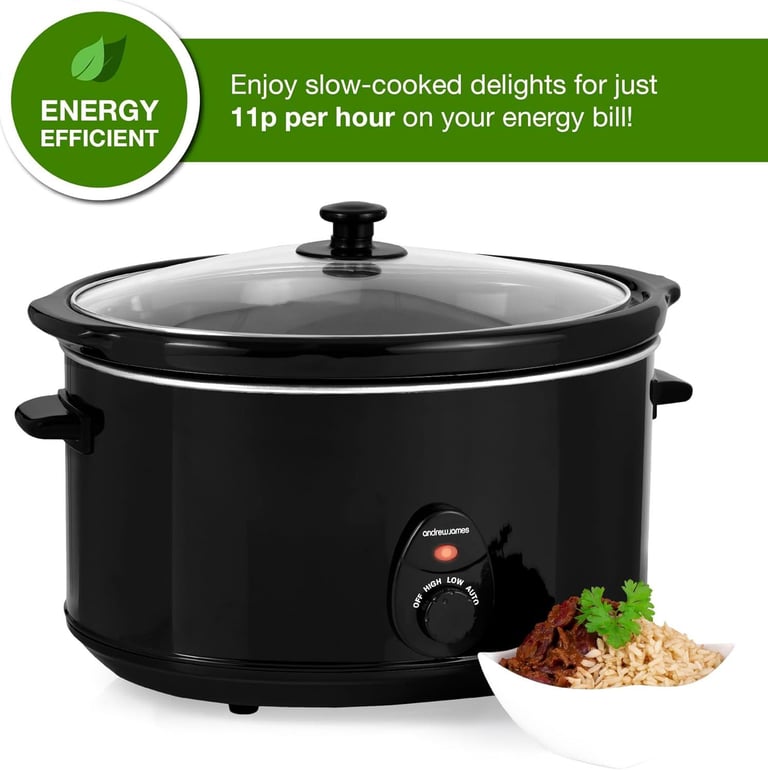 image for Andrew James 8 L Large Family Size Slow Cooker Crockpot Excellent Condition