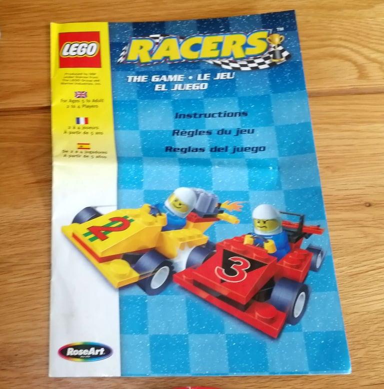 Lego Racers Super Speedway Board Game 2001 Rose Art