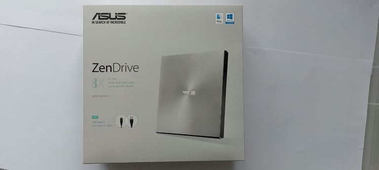 External DVD burner Asus ZenDrive U9M. New