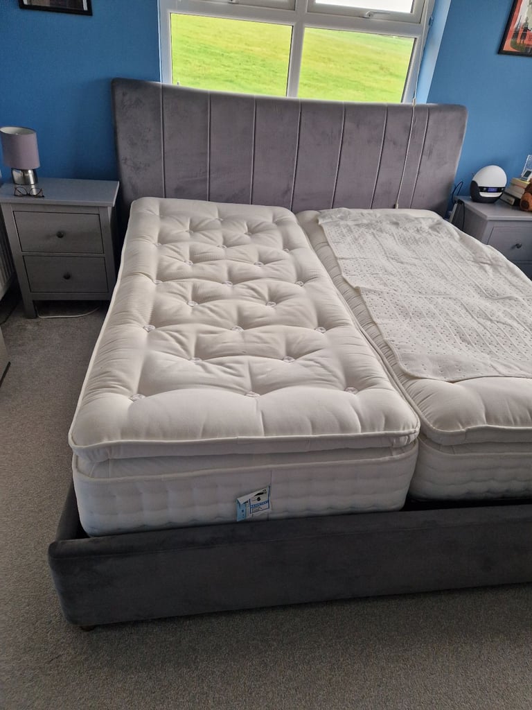 image for Super King Bed Frame and Headboard (mattress not included)