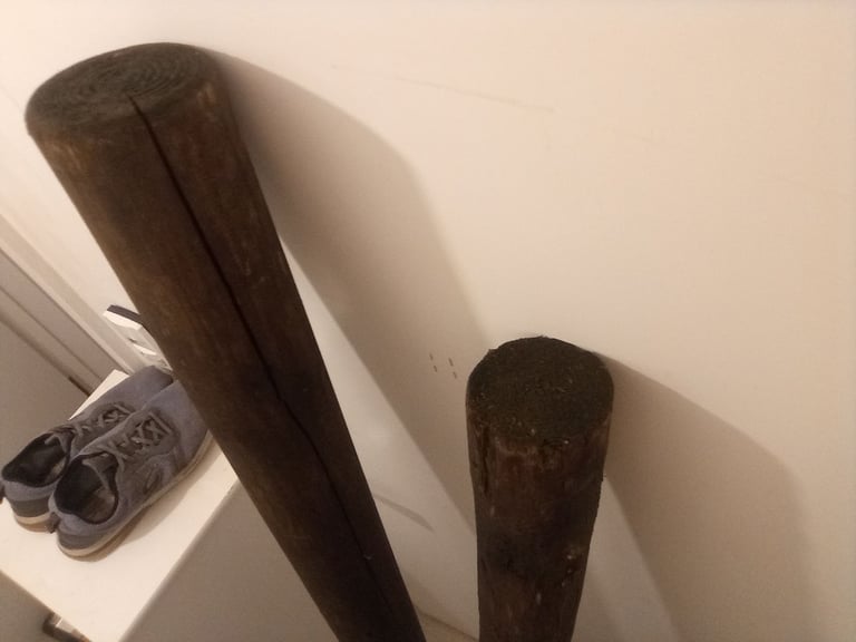 4ins round wooden post 3 at 2 metre 