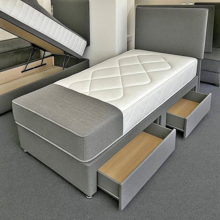 Single DIVAN Bed With Mattress ~~ 10% OFF DEAL Order Now ~~~ Same Day Delivery 
