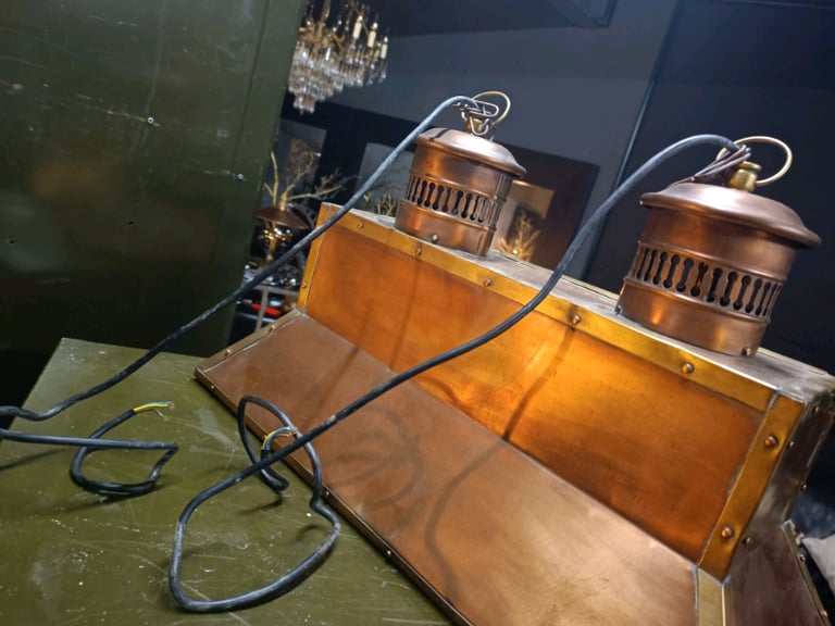 Copper Light Lamp RRP £1020.00 Cannock Mining Co Staffs 