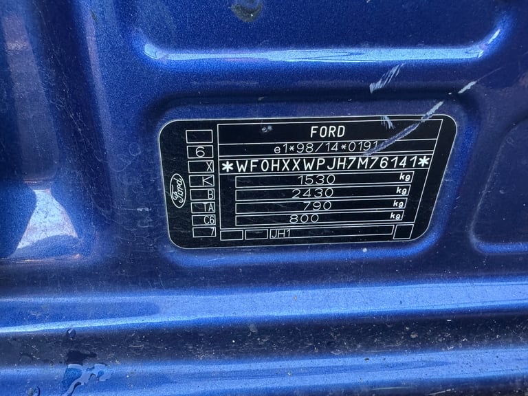Ford fiesta mk6 1.4 2008 blue BREAKING FOR PARTS 