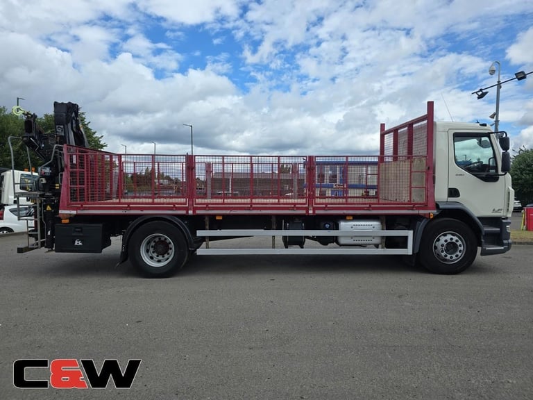 2014 (64) DAF FA LF 250 4x2 18 Ton Flatbed Crane - 219000kms