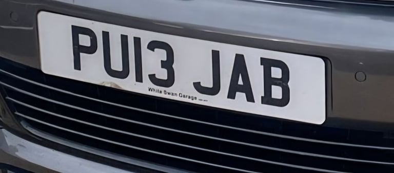 For Sale: PU13 JAB – Exclusive Personalised Number Plate