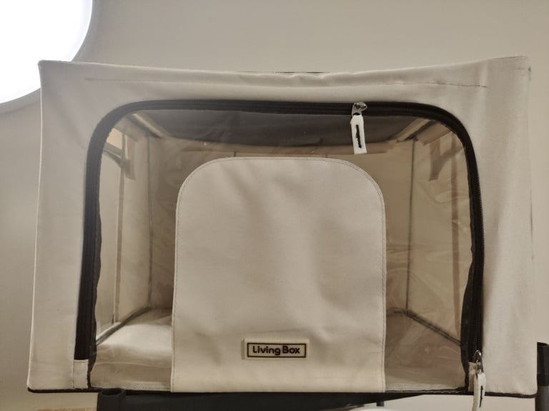 image for Collapsible Storage Box with Two Clear Windows & Two Zipper Openings