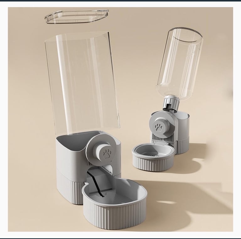 Automatic Clean pets foods and water feeders 1set 