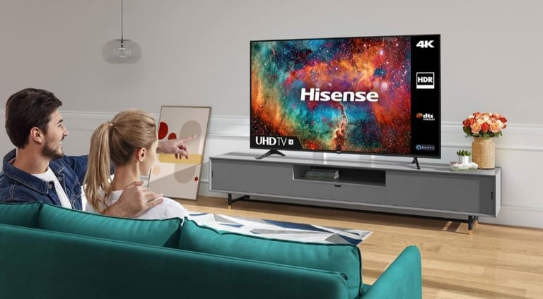 image for * FREE DELIVERY BEAUTIFUL 4K UHD HDReady 50 Inch HISENSE LED SMART TV WIFI FREEVIEW FREEPLAY TELE