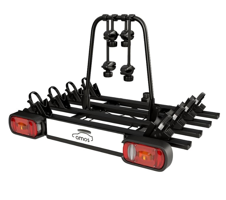 New GIRO 4 Bike Carrier / Cycle Rack for 4 bikes w. Tilting - on Towbar
