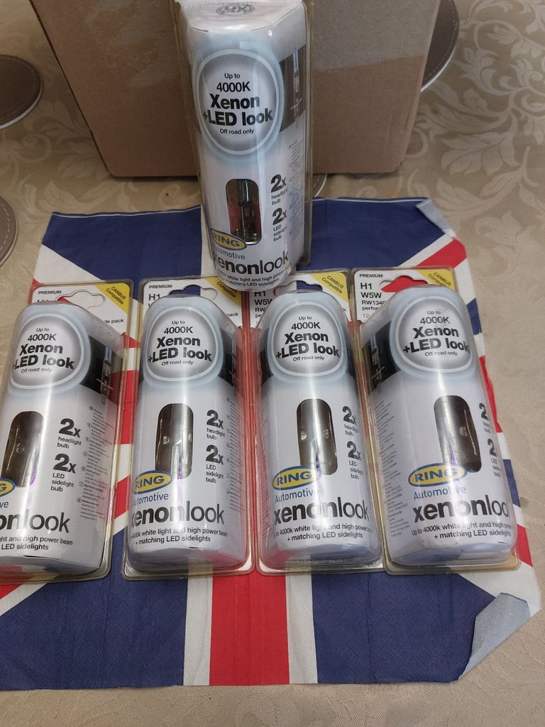 image for Ring automotive job lot H1 12v 80w 4000k xenon led lookH1