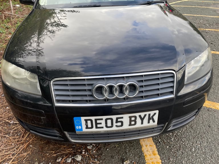 AUDI A3 2.0 TDI SE AUTOMATIC 05 REG BLACK 3 DOOR MOT AUGUST 2026 SERVICE HISTORY 48+MPG