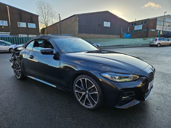 2021 21 BMW 4 Series 420i Convertible M Sport Auto Damaged Repairable Salvage