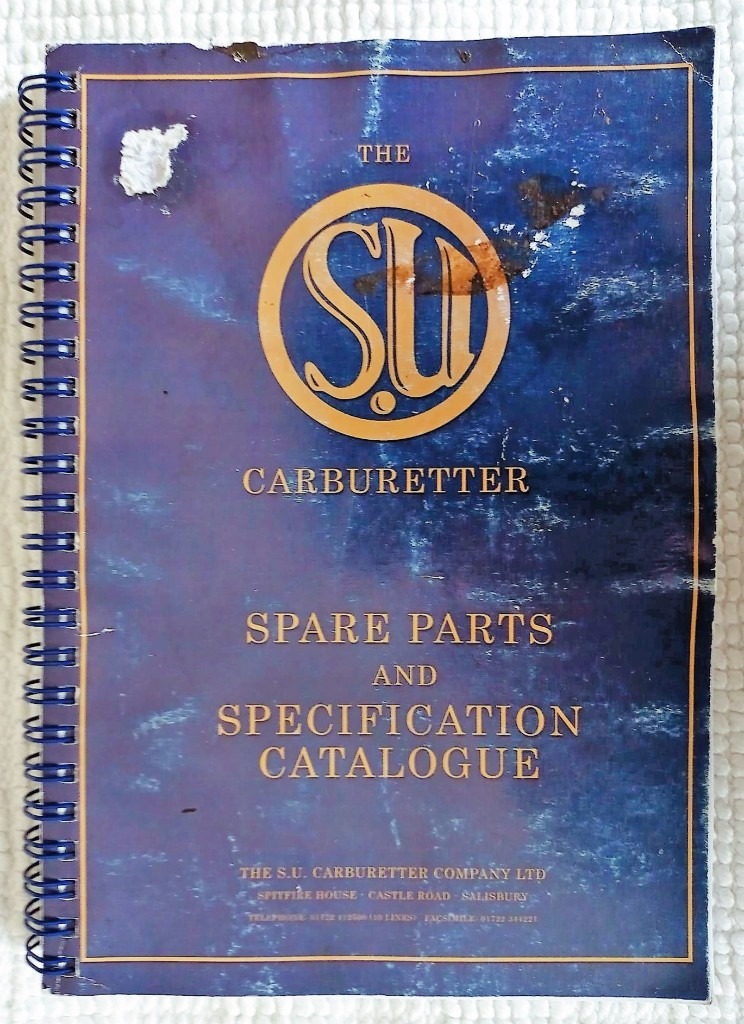 SU Carburetter Spare Parts and Specification Catalogue