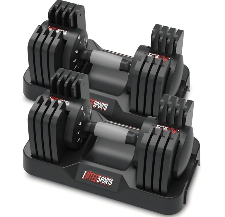 image for 18kg Adjustable Dumbbells- New 