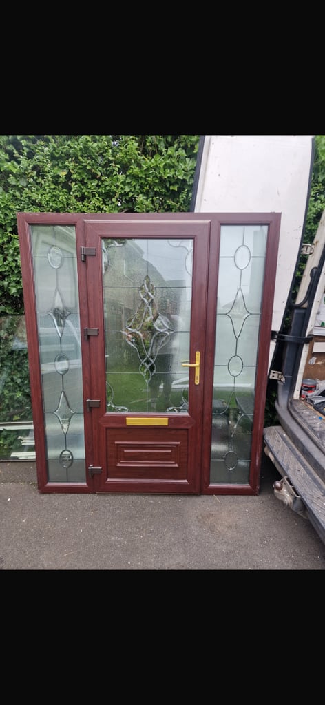 Rosewood pvc door and sidelights