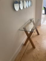 One dining table and one console table for sale in mint condition 