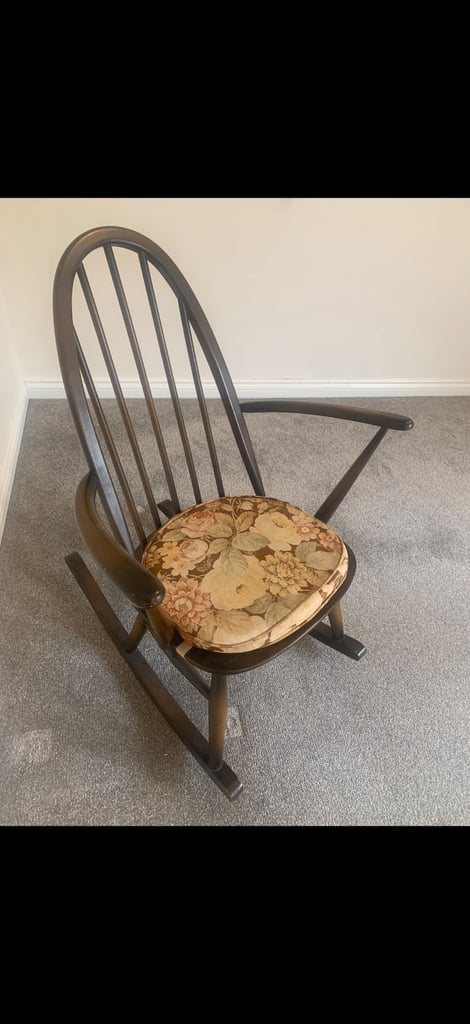 image for Vintage Ercol Rocking Chair with original cushion