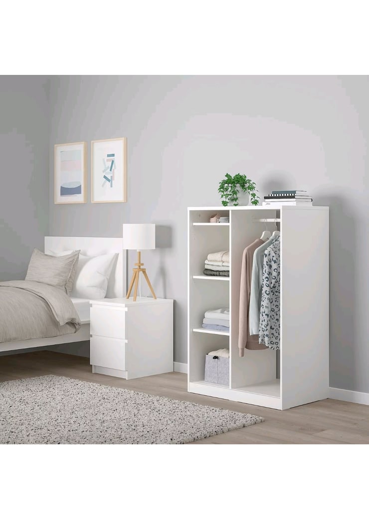 image for Ikea SYDVE open wardrobe white