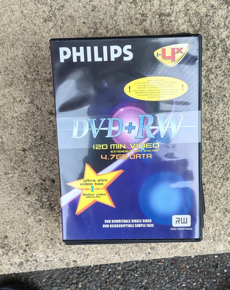 Philips DVD+RW Discs - Pack of 10