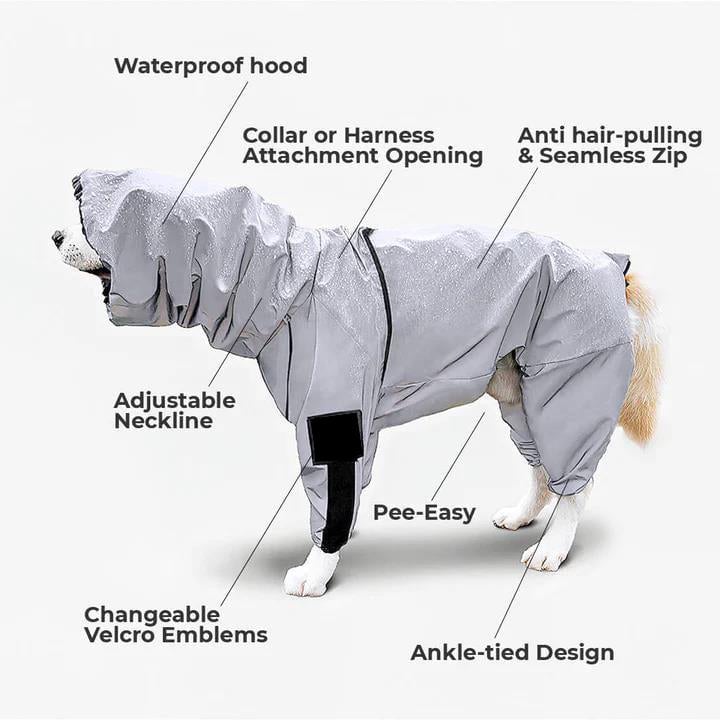 Waterproof all in one dog jackets 