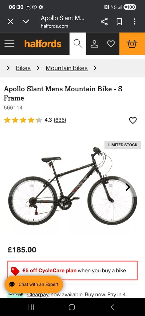 Apollo slant mtb bike 