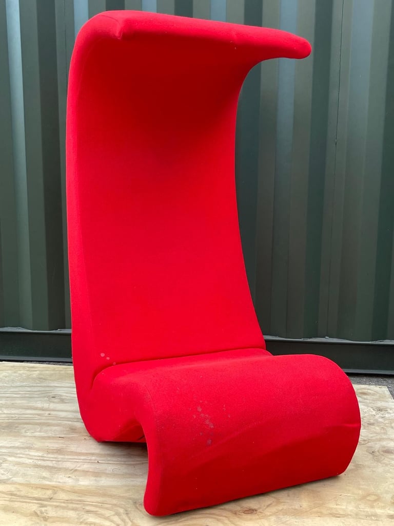 Vitra - Amoebe red high back chair 