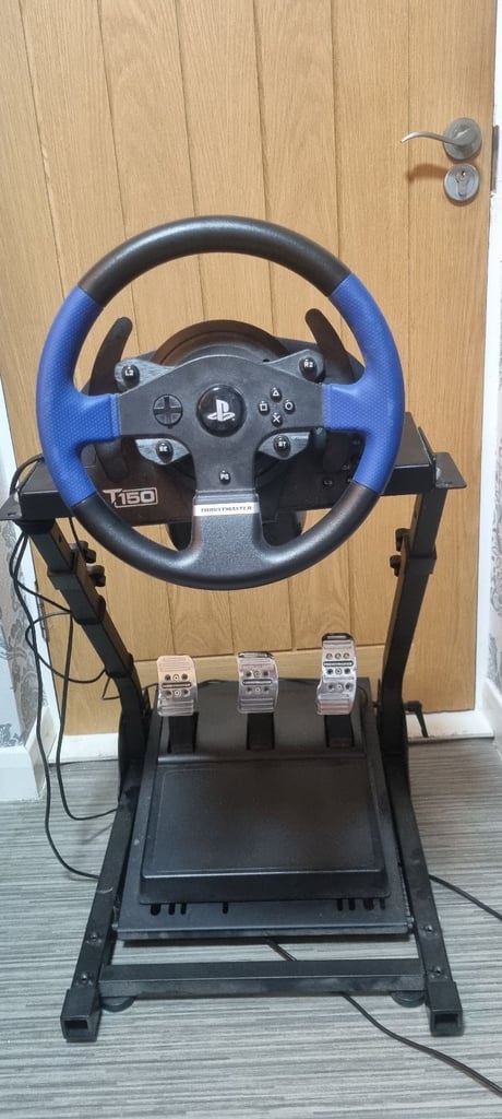 Gaming console steering wheel/pedals and stand