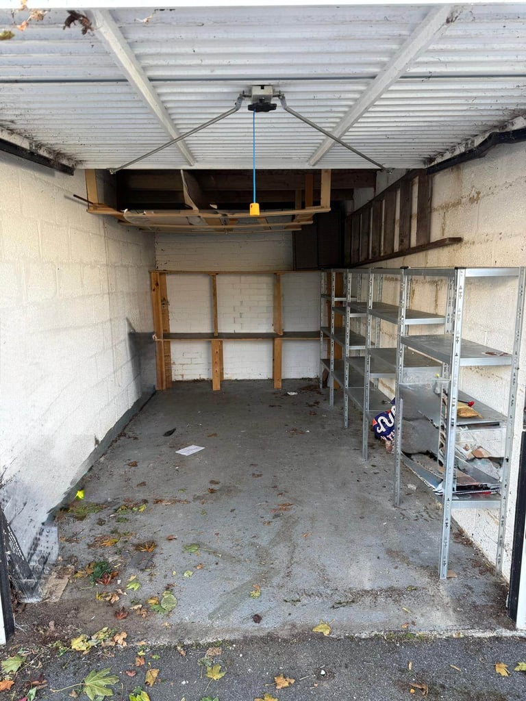 Dry, Secure Garage with Extra Storage - Riverdene