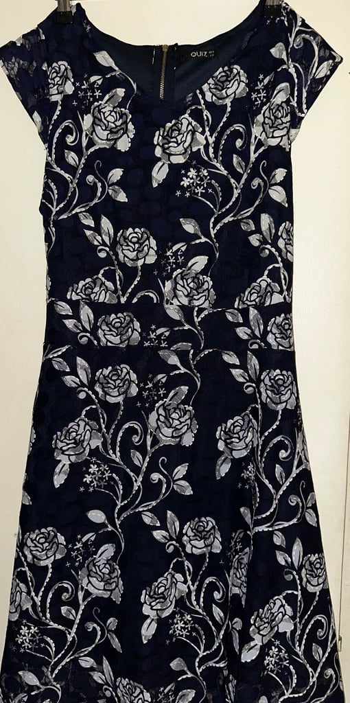 image for Floral blue dress 