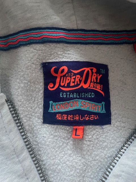 Superdry Lucky Aces Ladies Zip Up Hoodie Size Large