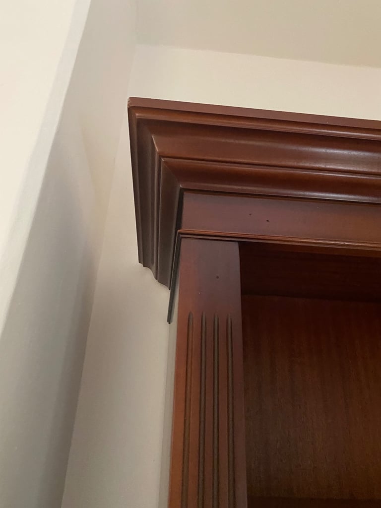 Cherrywood tall bookcase VGC 192cm
