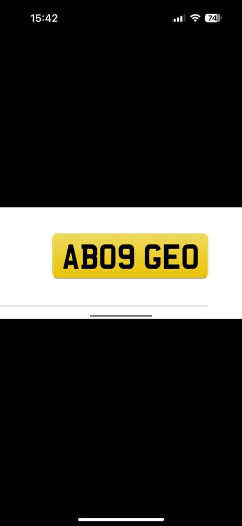 image for Private registration number 