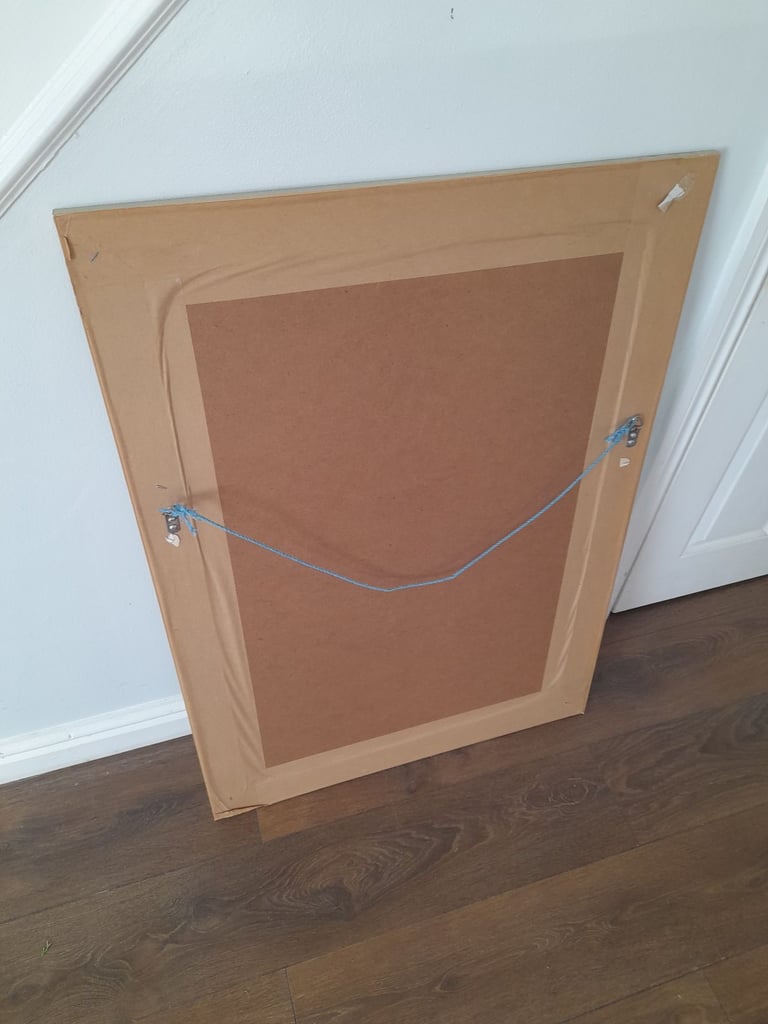 Wooden Framed Large Mirror . 72 Cms Wide , 102 Cms Long . 