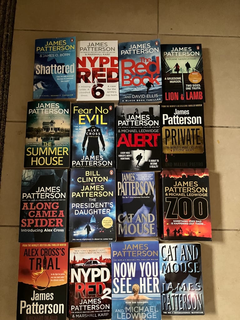 image for 16 James Patterson books