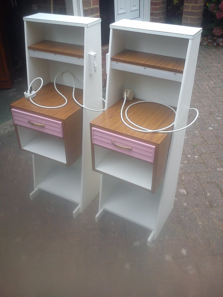 image for Pair of vintage bedside cabinets.