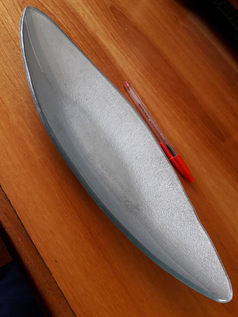 image for Oval Glass Display Dish 30cm long