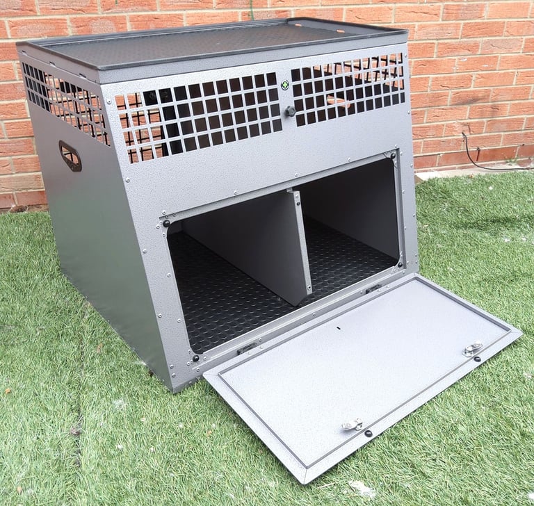TransK9 ( B4 ) Transport double dog cage (Lockable & Crash Tested) Trans K9