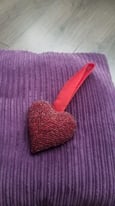 Red hanging heart decoration £1.5