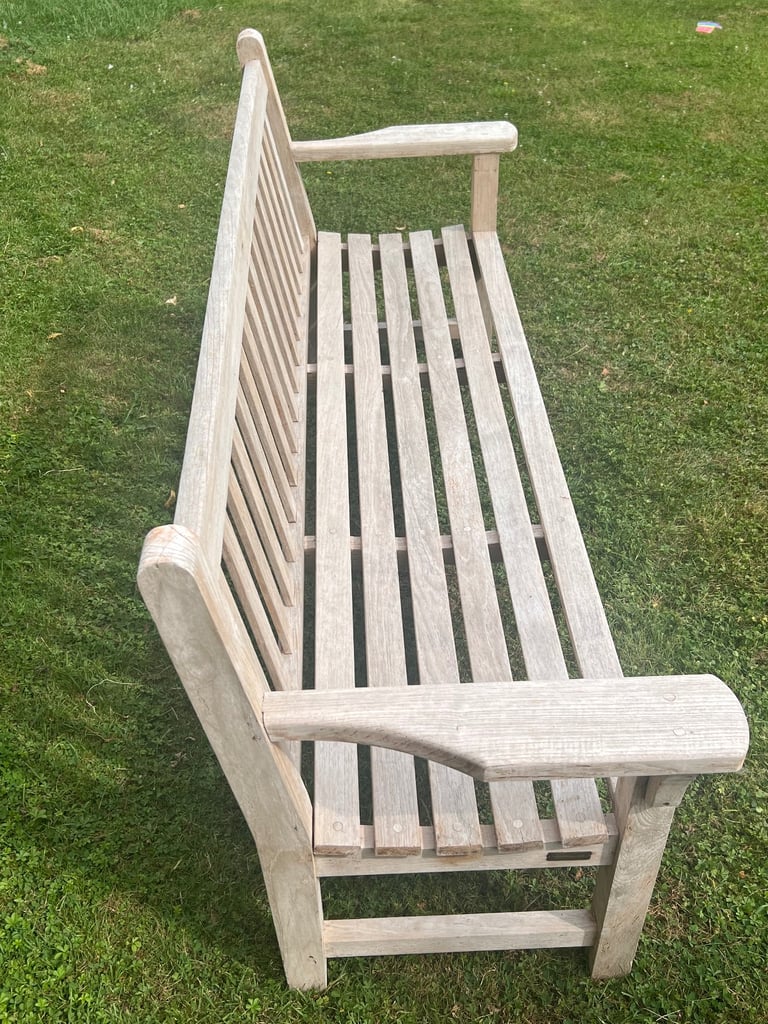 Barlow Tyrie 180cm/6ft ‘London’ Bench, Heavy Silvered Teak