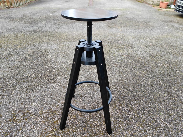 2 IKEA Dalfred Height Adjustable Bar Stools with Seat Cushions FREE DELIVERY 039