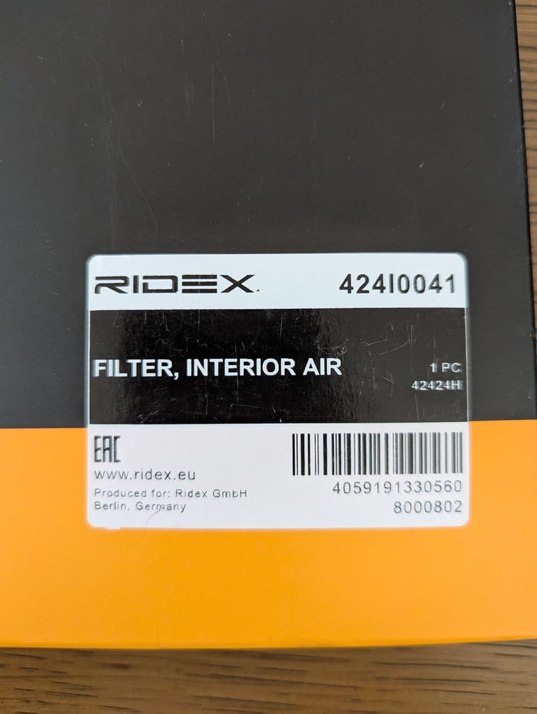 Ridex Pollen Filter 