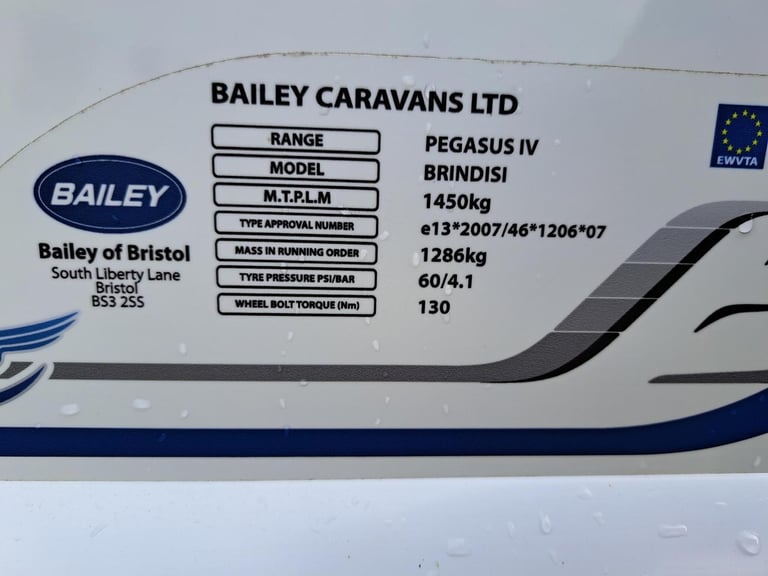 2017 Bailey Pegasus Brindisi