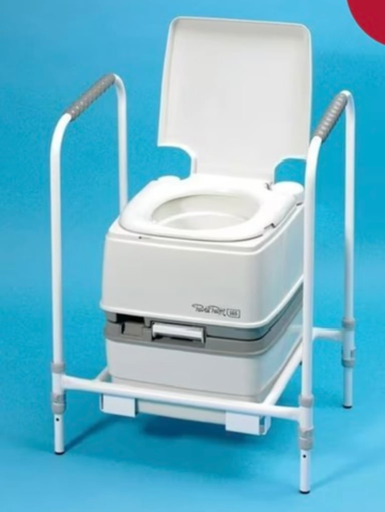Used portable toilet
