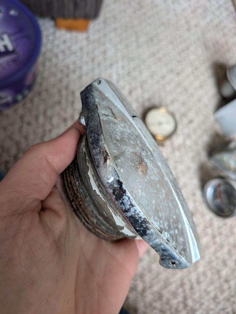 Greeves BSA Triumph vintage motorbike badges, petrol caps, parts ,lights