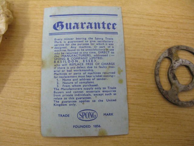 Retro Spong Mincer . Model 701