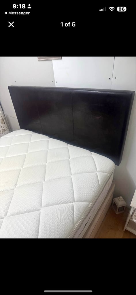 image for Comfy double bed with matress (delivery available)