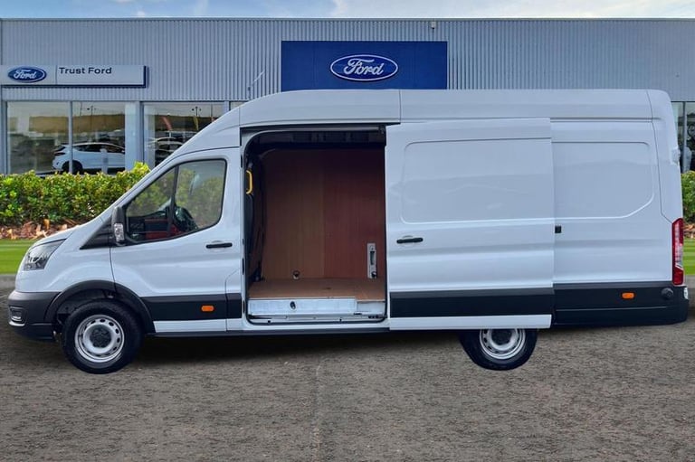 2024 Ford Transit 350 Leader L4 H3 ELWB High Roof RWD 2.0 EcoBlue 130ps, PLY LINED, STEEL SPA Pan...