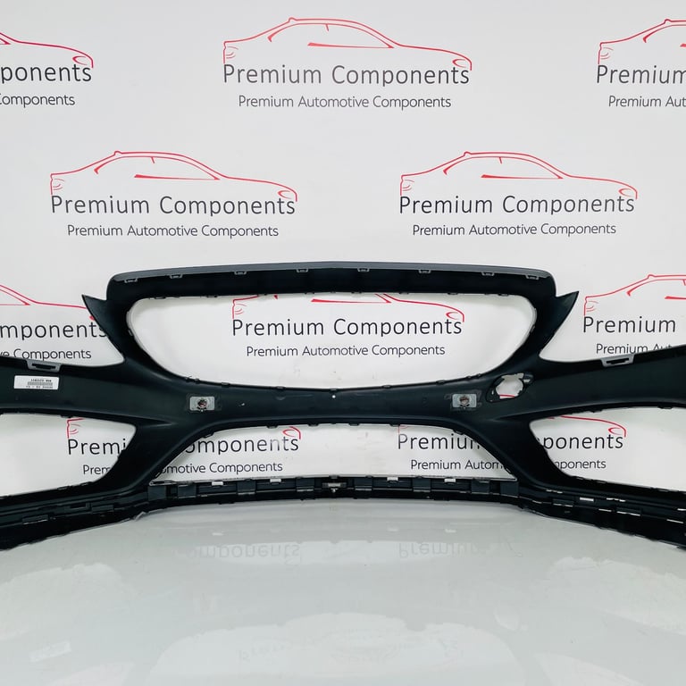 Mercedes C Class Front Bumper Skin Genuine Grey W205 Amg Line 2014 - 2018 [am1]