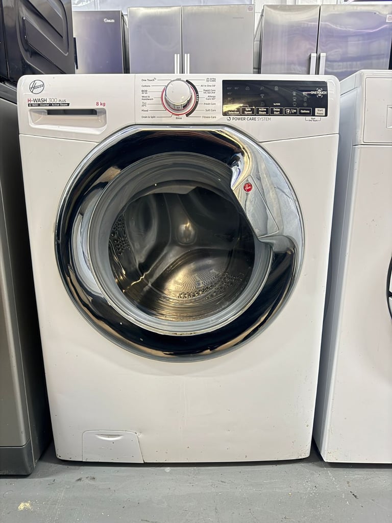 image for Hoover 8kg 1600rpm Washing Machine – White - Free Same Day Delivery